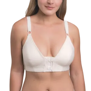 100% Organic Cotton Front Closure Bra