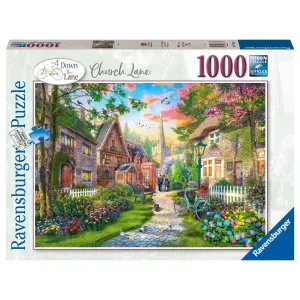 1000 pc Puzzle - Down the Lane No.4 - Church Lane