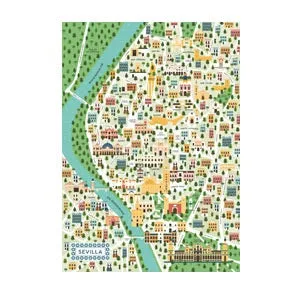 1000 pc Puzzle - Map of Seville