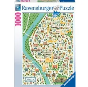 1000 pc Puzzle - Map of Seville