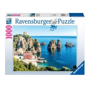 1000 pc Puzzle - Sea Stacks at Scopello, Sicily