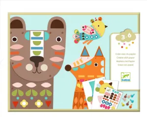 3 Giant Animals Collage Activity