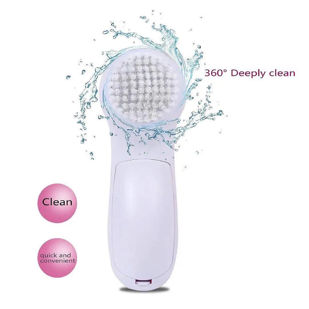 5 in 1 Electric Facial Cleaning Brush Pore Cleaner Body Cleansing Massager Brush