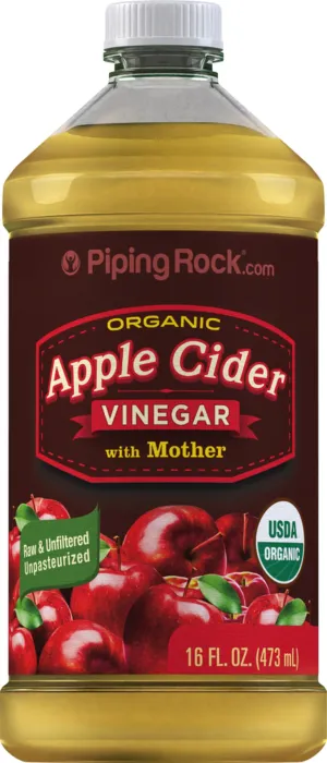 Apple Cider Vinegar w/Mother (Organic), 16 fl oz (473 mL) Bottle