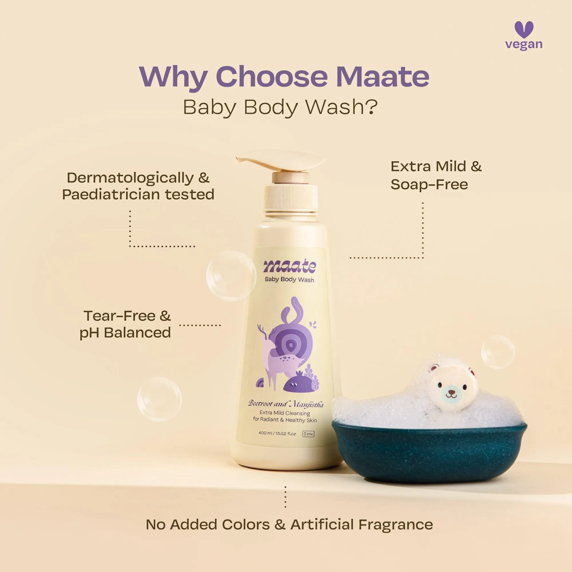 Baby Body Wash ph Balanced | Soap Free - 400 ML