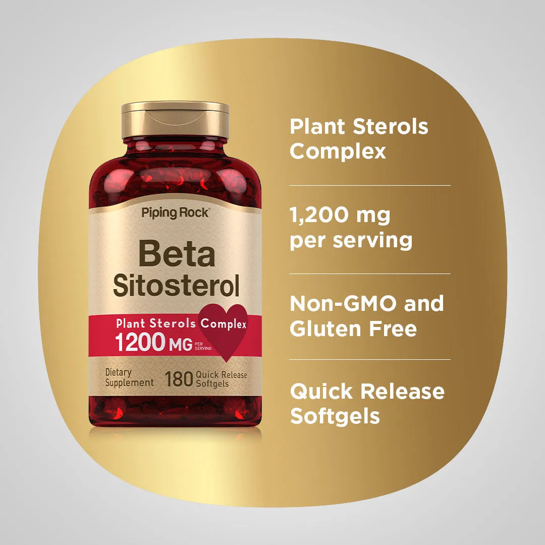 Beta Sitosterol, 1200 mg (per serving), 180 Quick Release Softgels