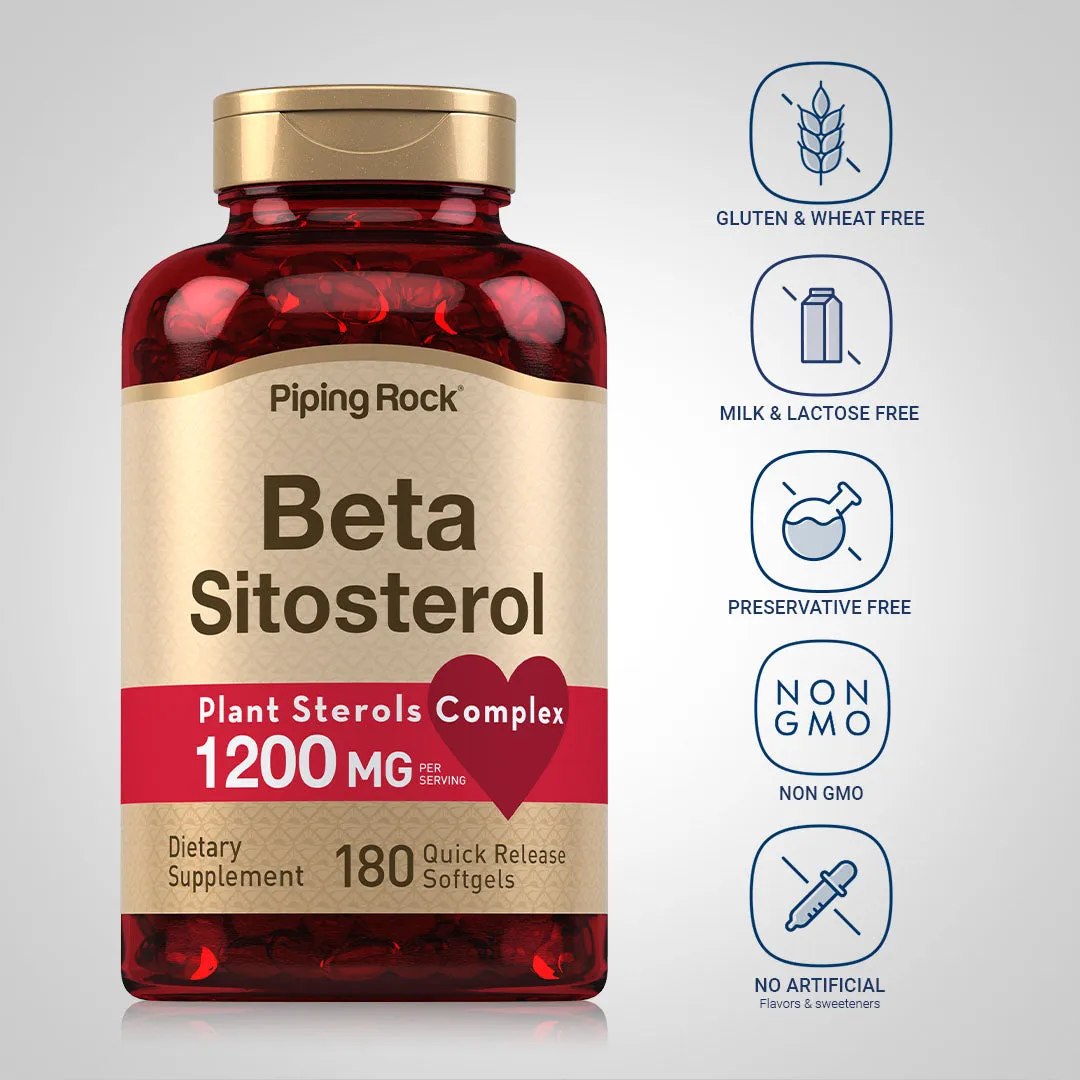 Beta Sitosterol, 1200 mg (per serving), 180 Quick Release Softgels