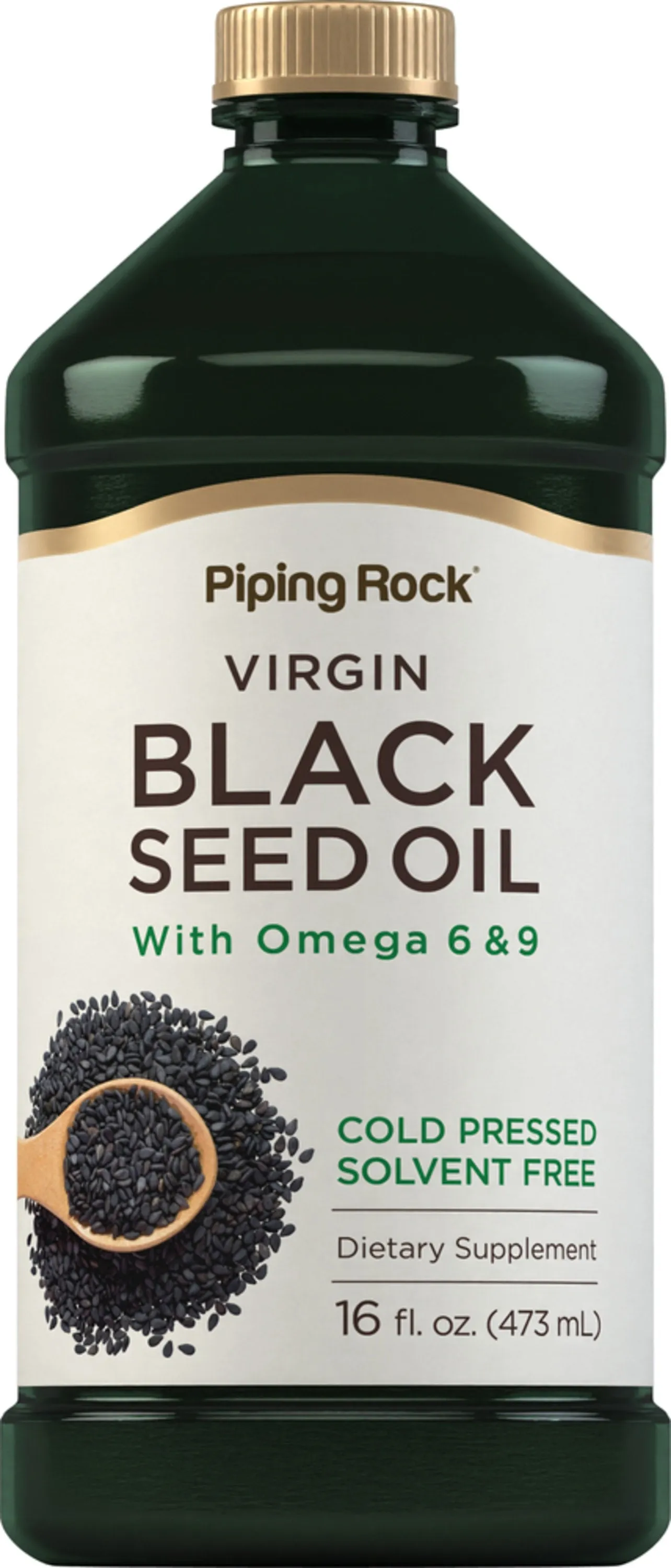 Black Seed Oil (Cumin Seed) - Cold Pressed, 16 fl oz (473 mL) Bottle