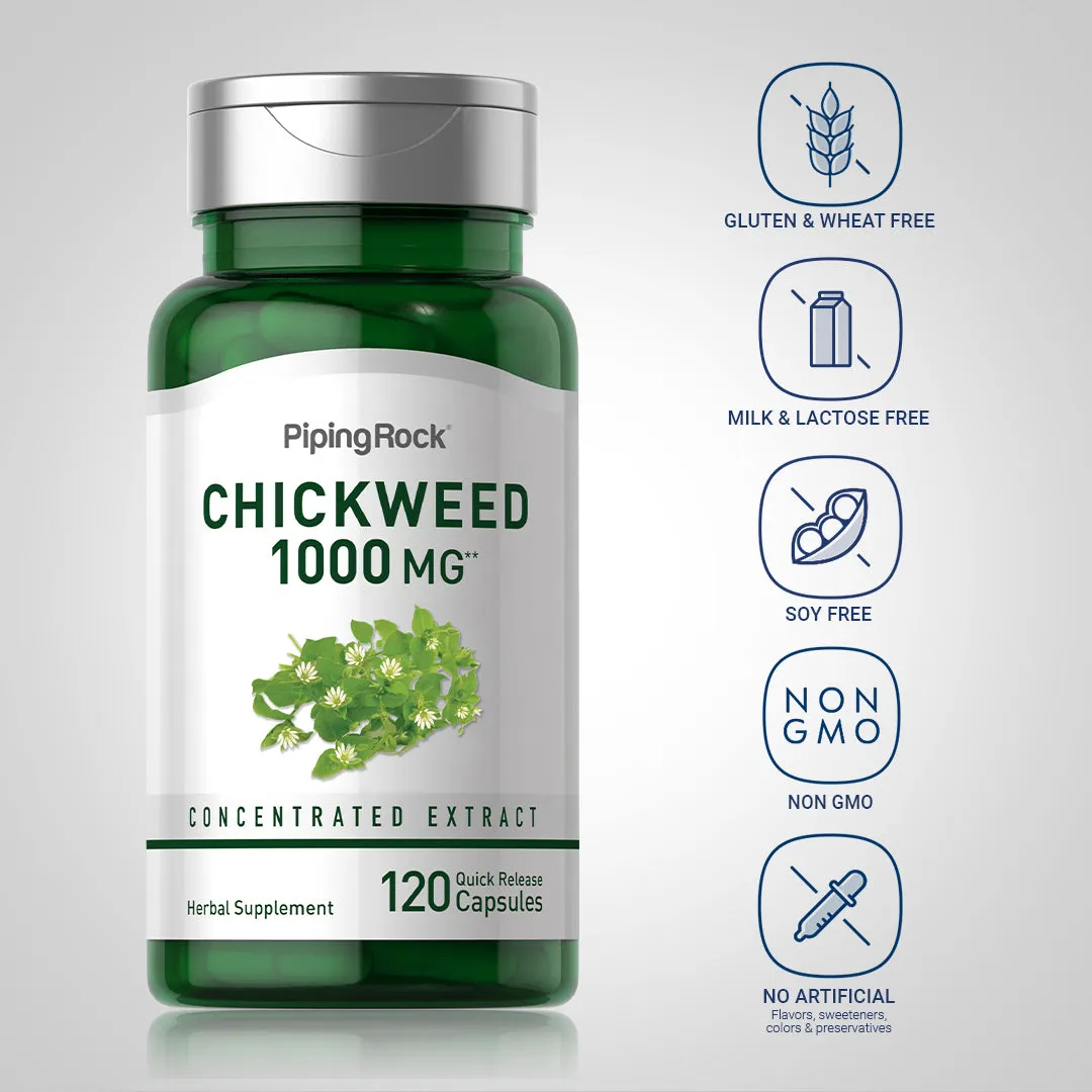 Chickweed, 1000 mg, 120 Quick Release Capsules