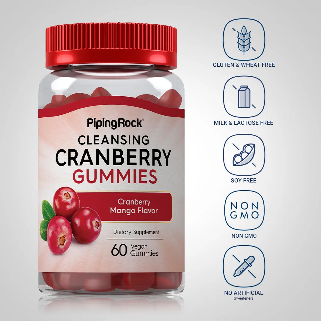 Cleansing Cranberry (Cranberry Mango), 60 Vegan Gummies