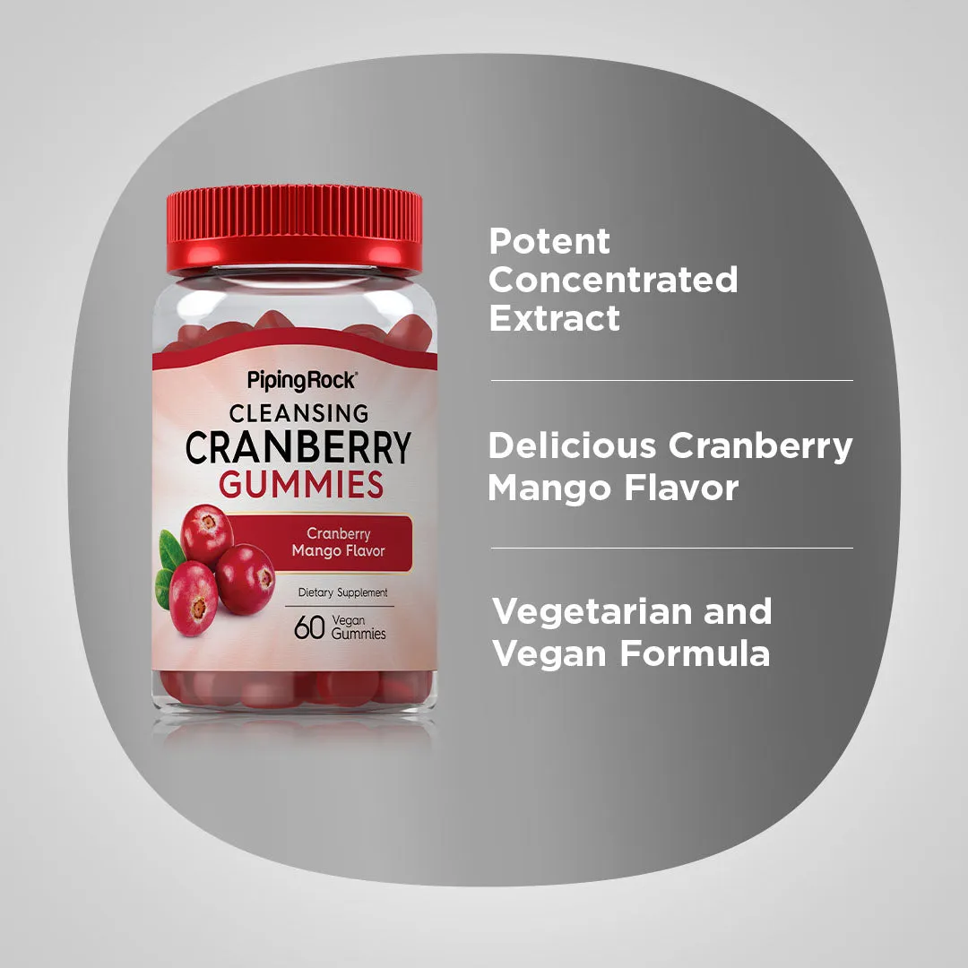 Cleansing Cranberry (Cranberry Mango), 60 Vegan Gummies