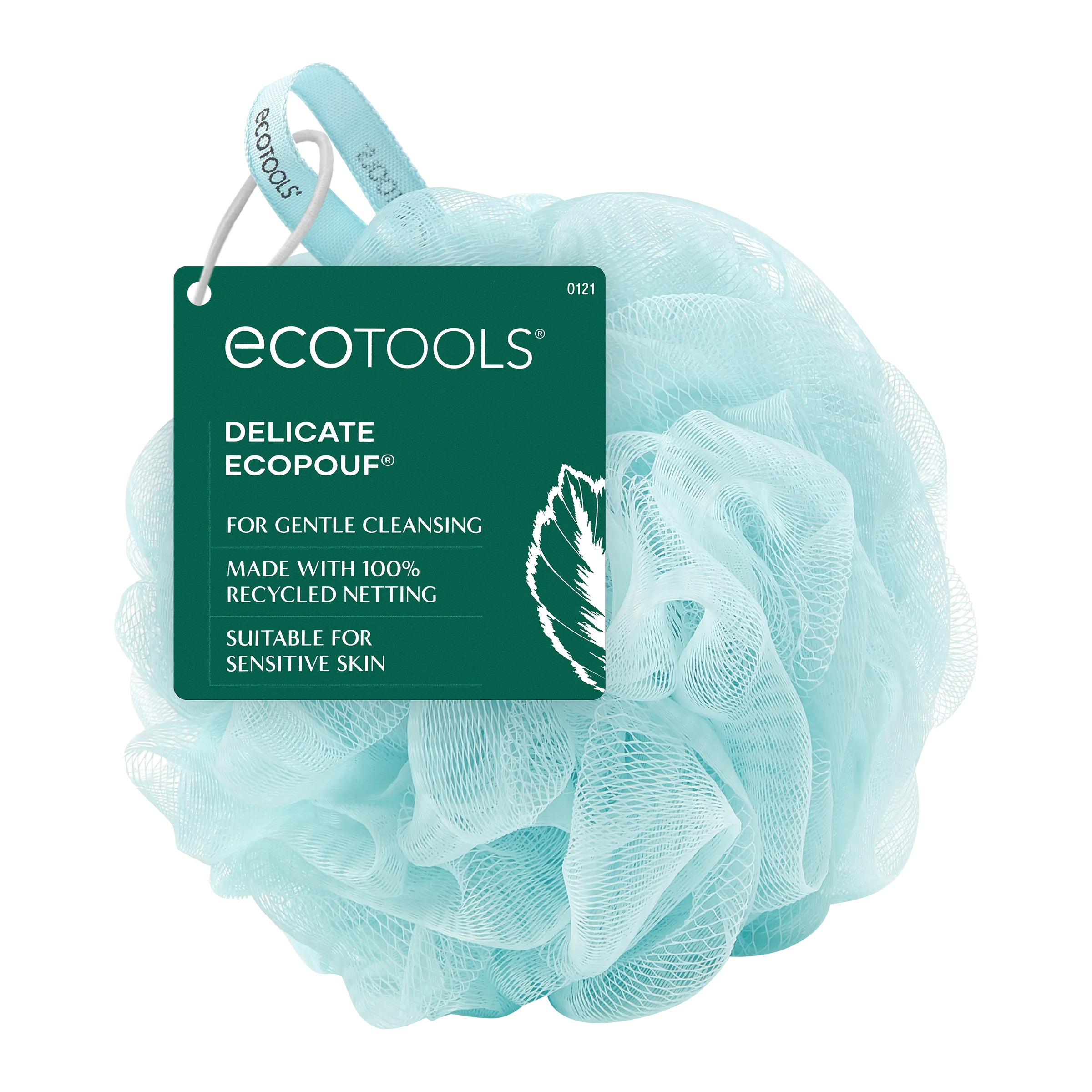 Delicate Recycled EcoPouf - Glacial Blue