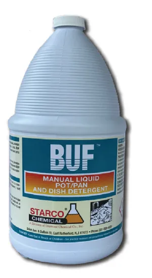 DISH/ Detergent/"BUF" Manual, Gallon-Food Service