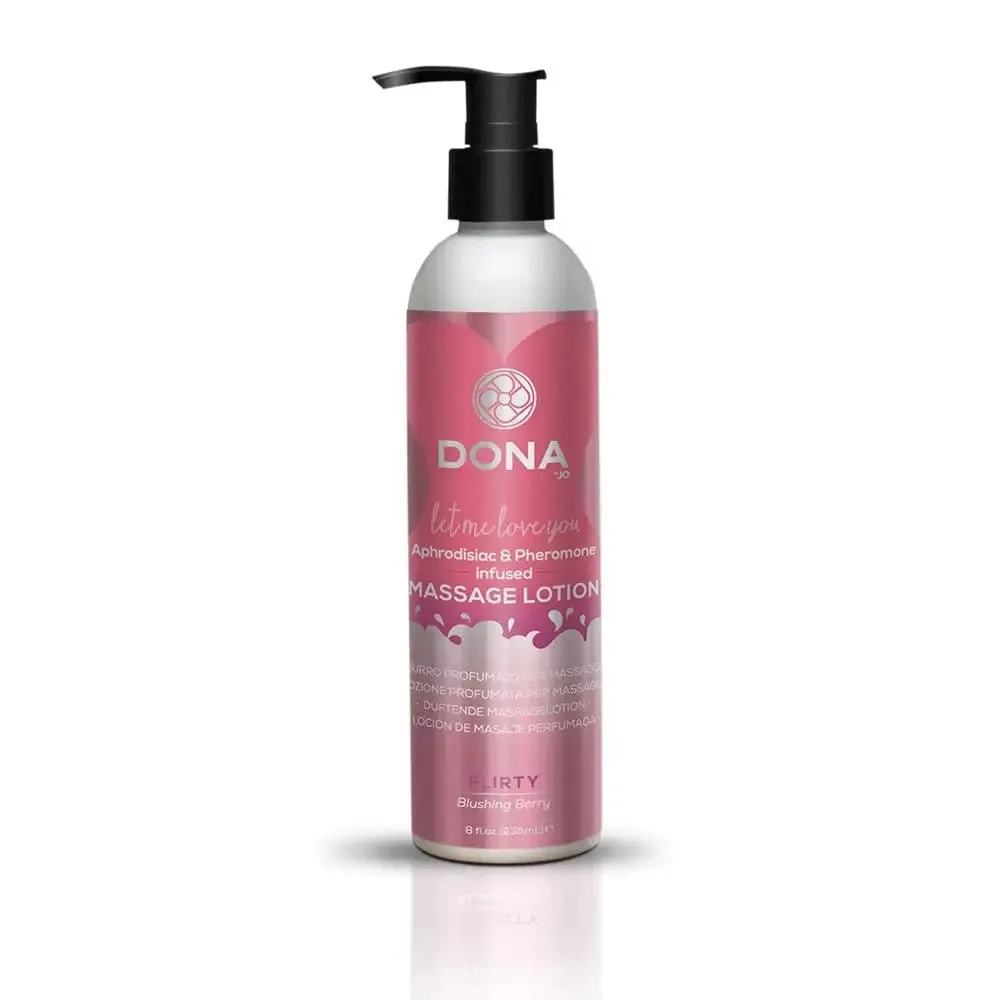 Dona Massage Lotion Flirty - Blushing Berry 8 fl oz / 235 ml