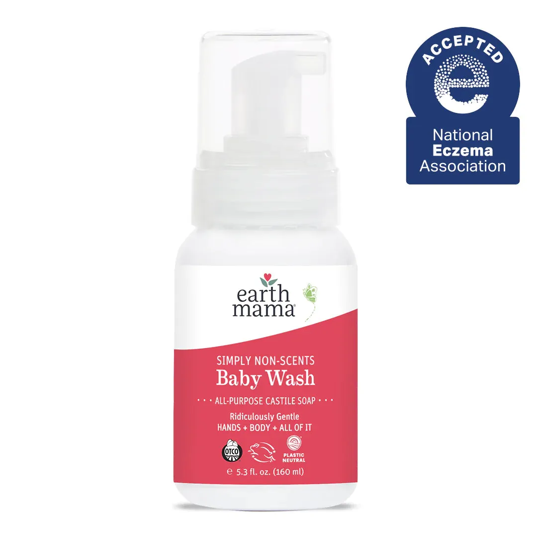 Earth Mama Organics Simply Non-Scents Castile Baby Hair & Body Wash