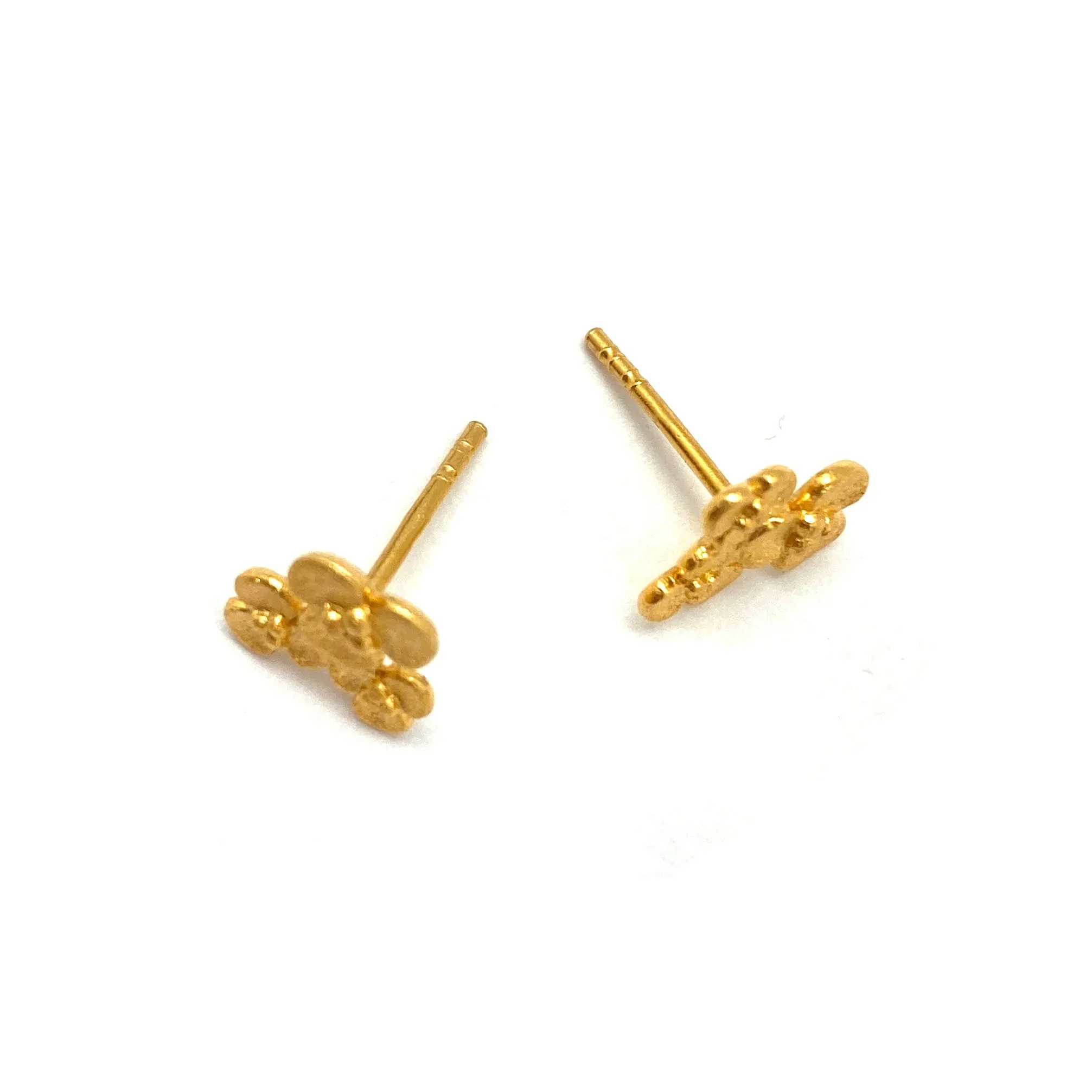 Gold Flowers Studs