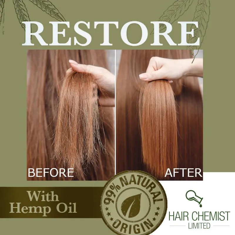 Hair Chemist Solutions Restore Hemp Hair Mask 1 oz. & Bonus Hair Oil Packet