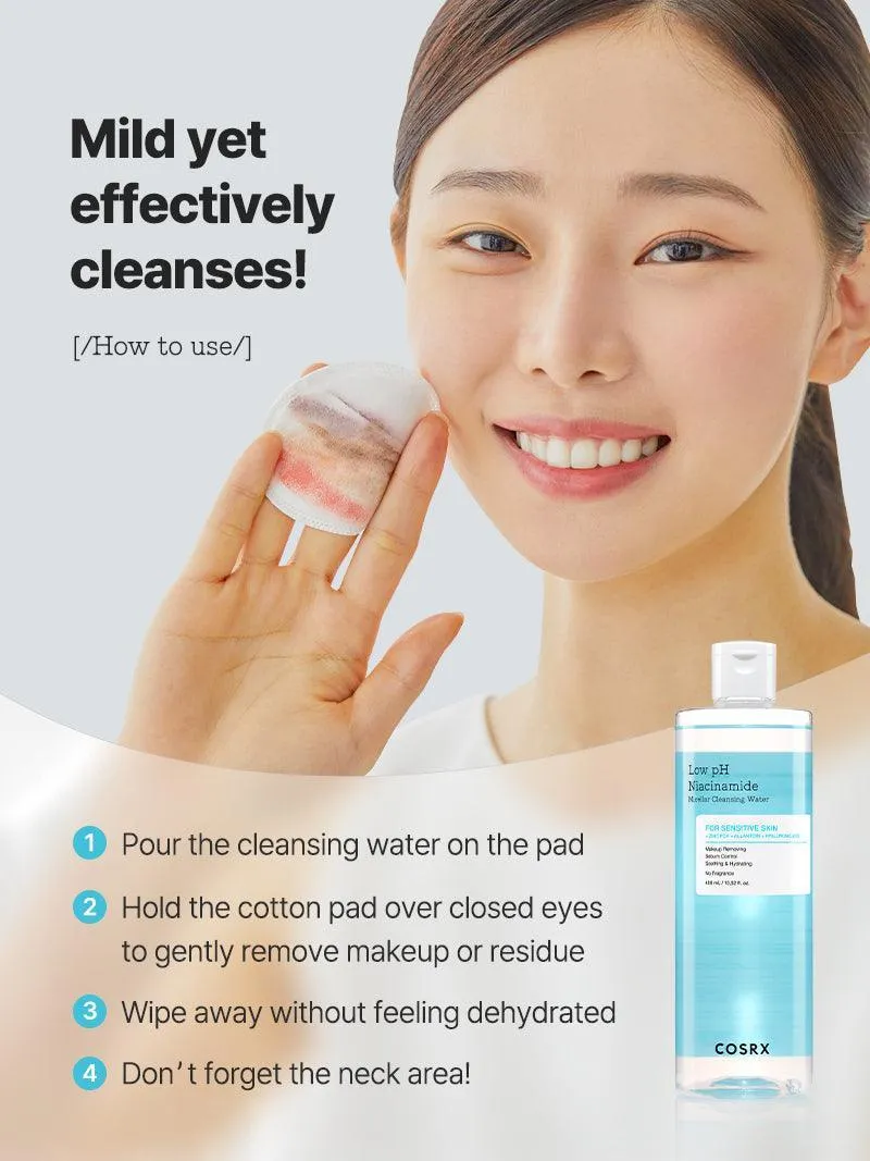 Low pH Niacinamide Micellar Cleansing Water