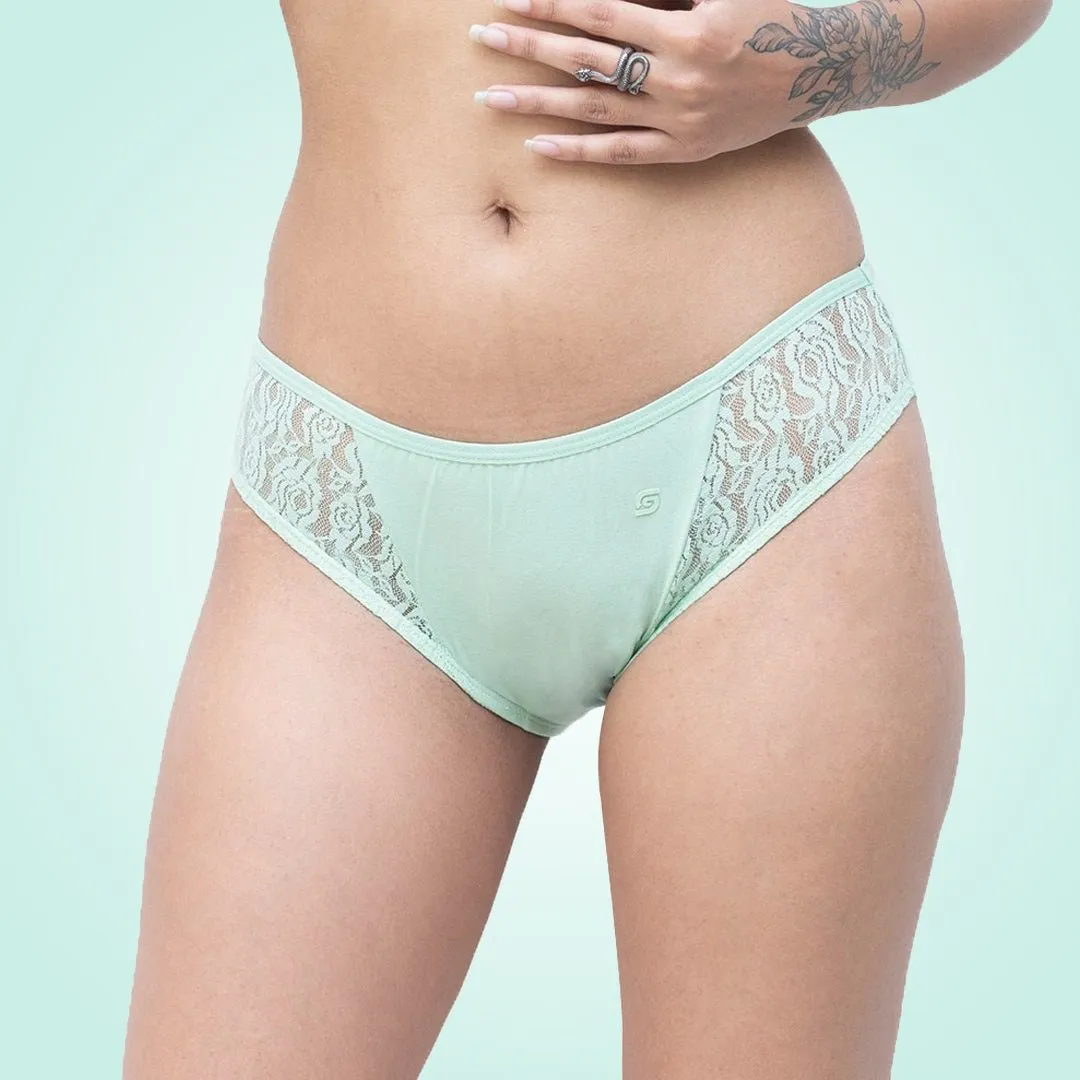 Organic Everyday Bikini Undies- Greenfig (3pc)