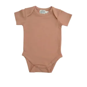 Organic Everyday Bodysuit-Clay