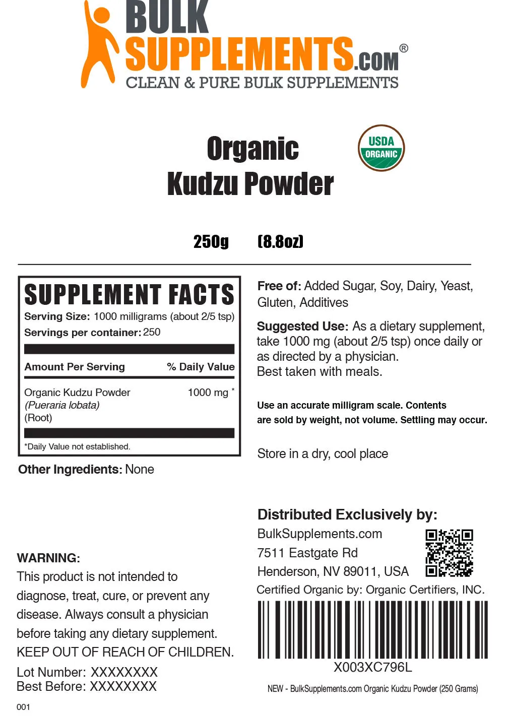 Organic Kudzu Root Powder