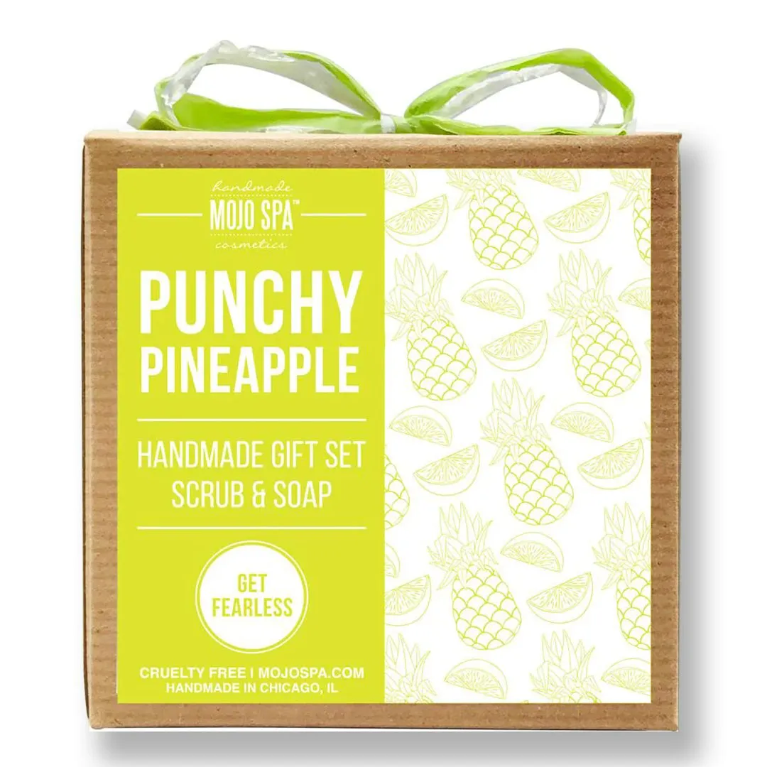 Punchy Pineapple Scrub & Soap Gift Set