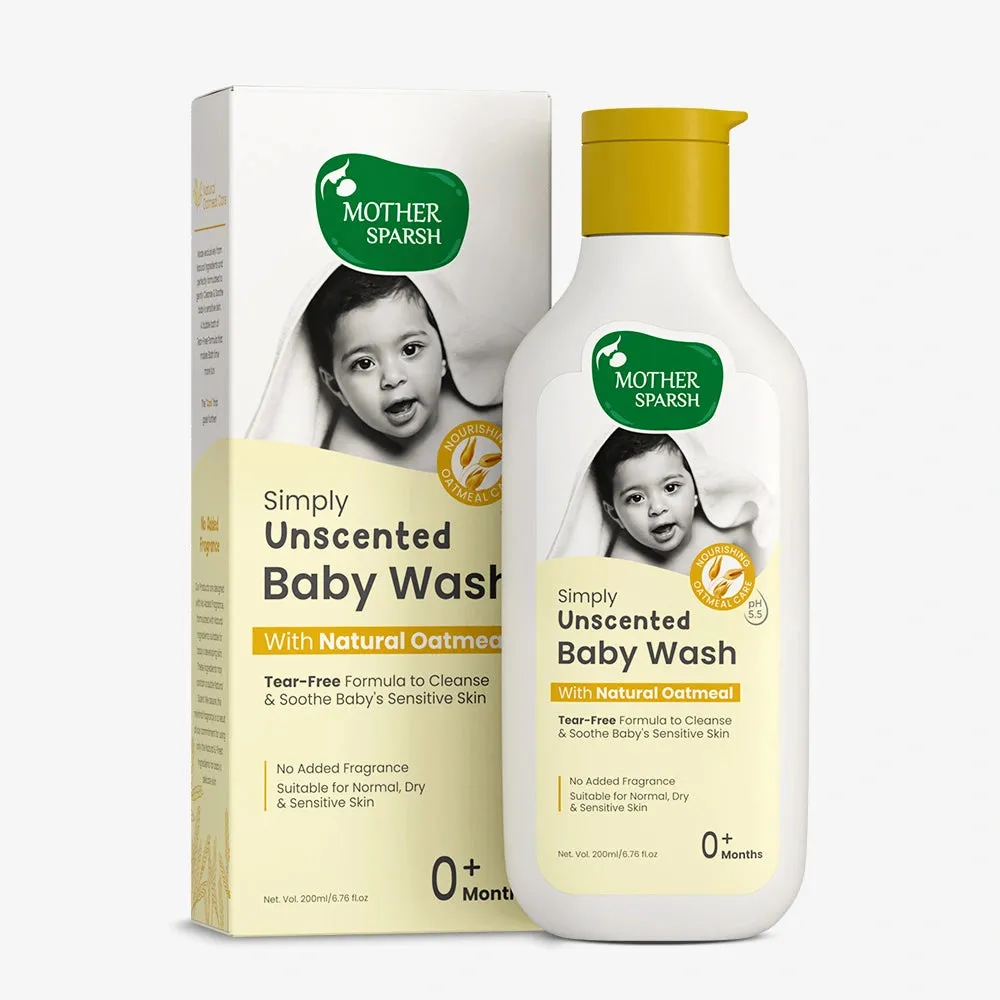 Simply Unscented Baby Wash 200ml