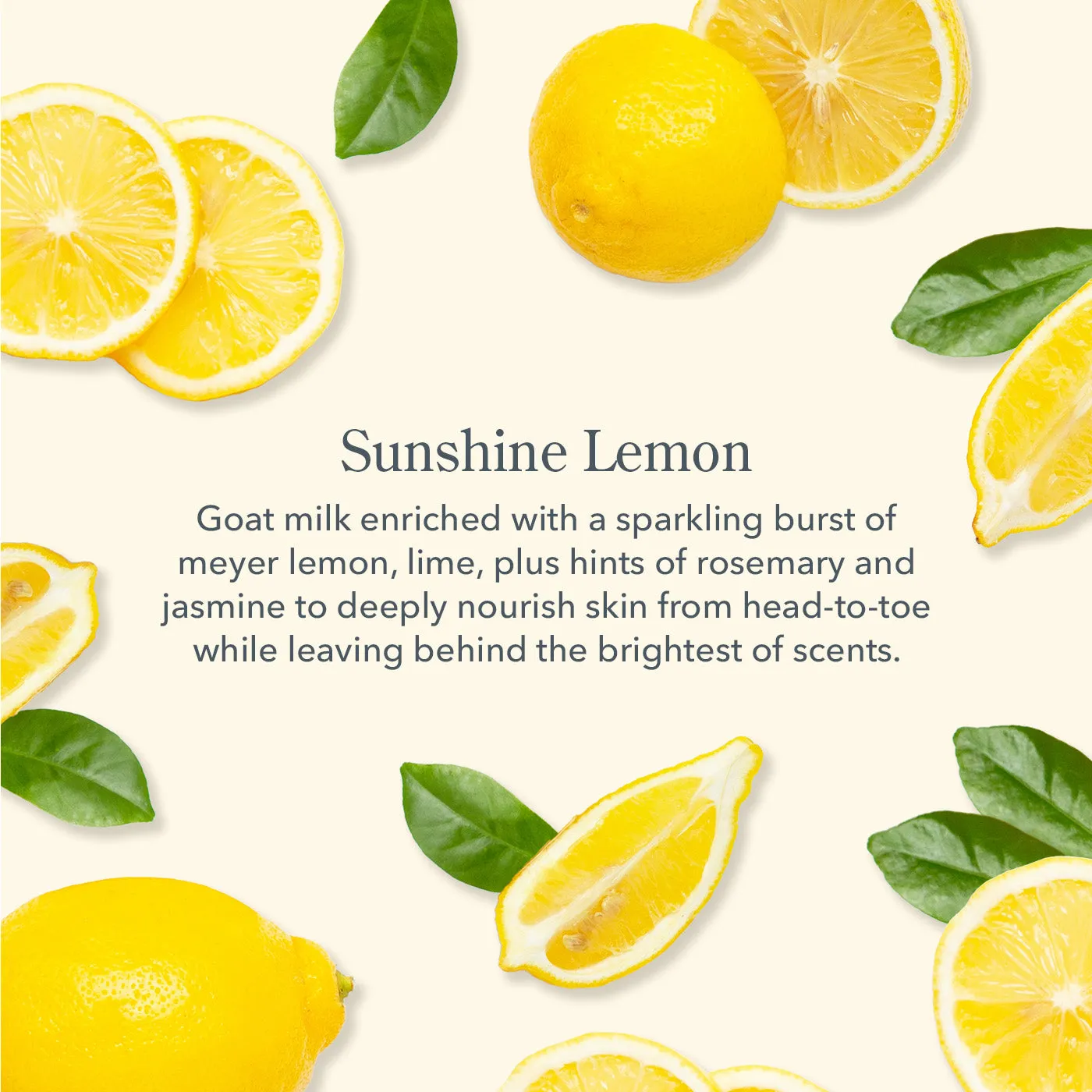 Sunshine Lemon Palm-Sized Goat Milk Soap