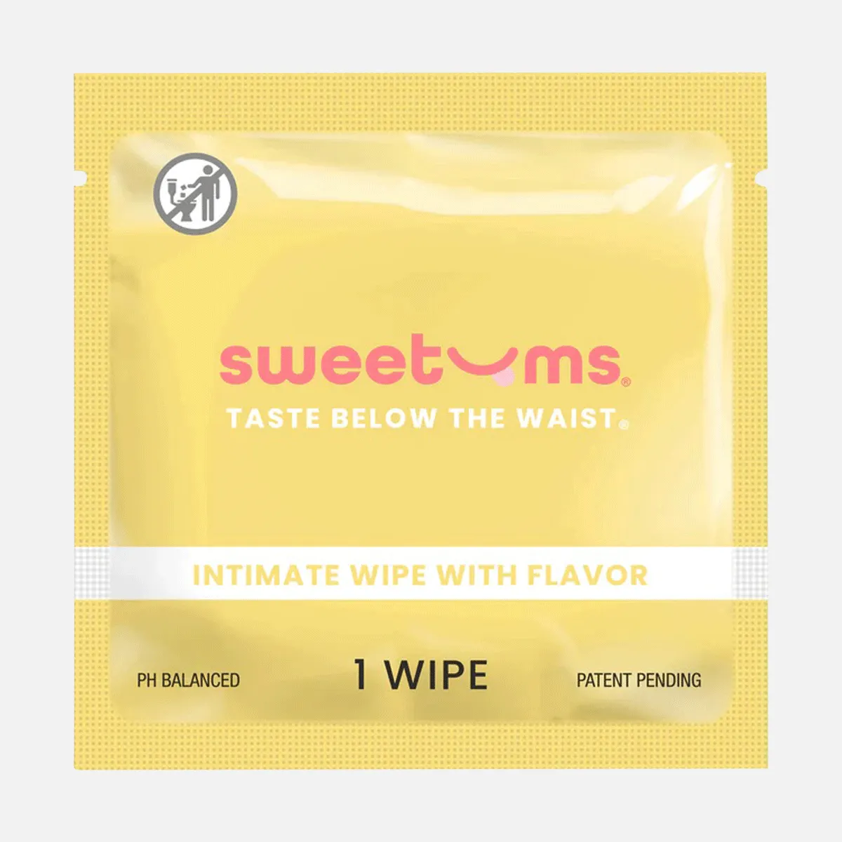 Sweetums Intimate Wipes Pina Colada Flavor 10 - Pack