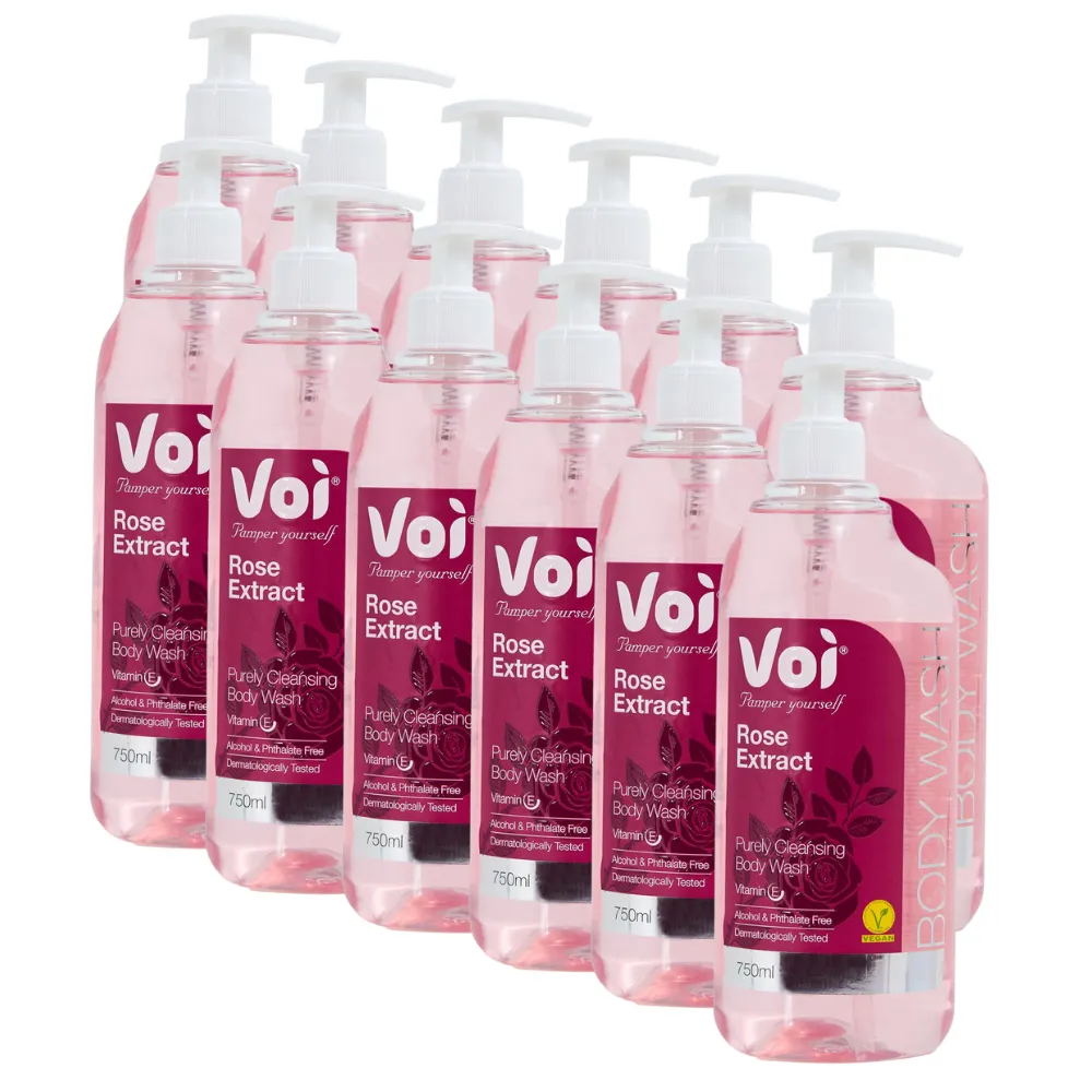 Voi Body Wash Rose Extract 750ml